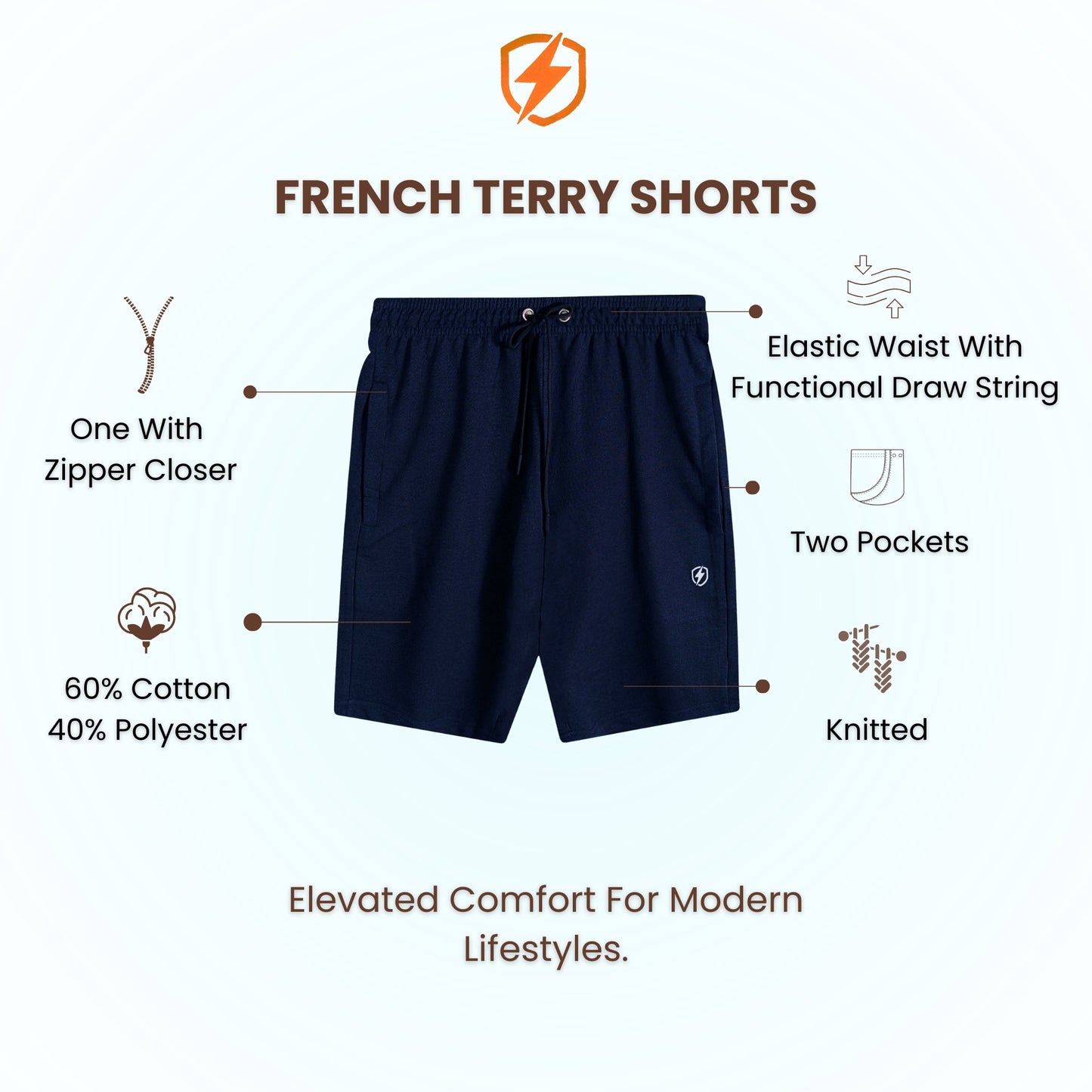 Mens French Terry Shorts
