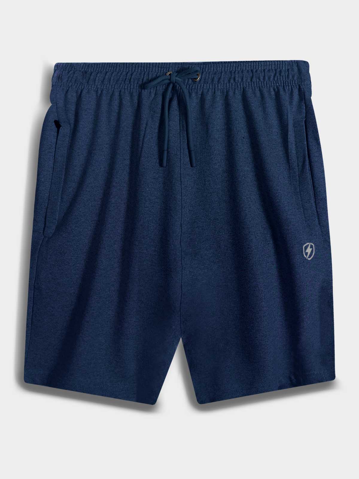 Mens French Terry Shorts Navy Melange