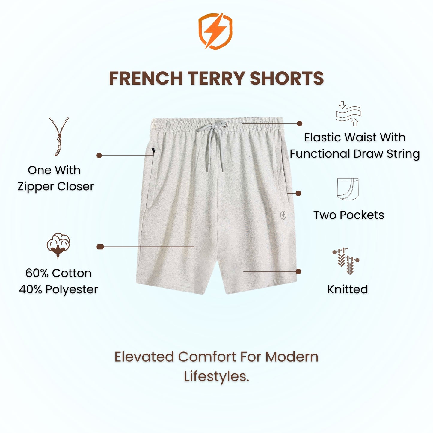 Mens French Terry Shorts