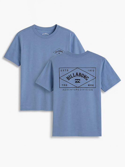 Mens Printed Mid Blue T-Shirt