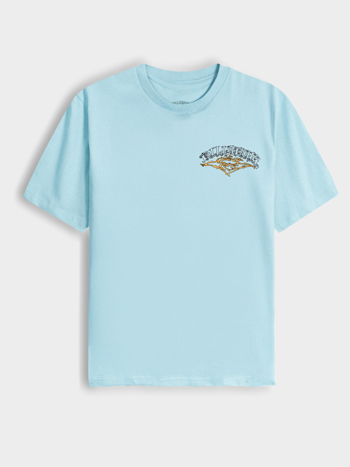 Mens Printed Aqua T-Shirt