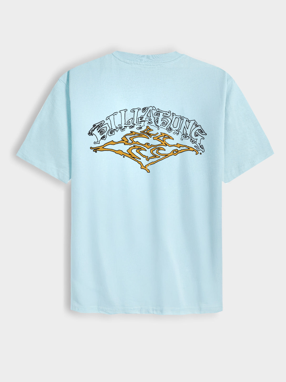 Mens Printed Aqua T-Shirt