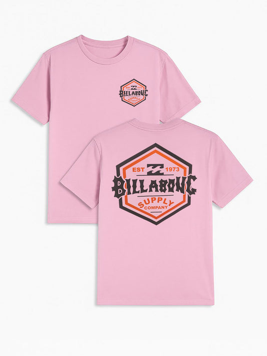 Mens Printed Pink T-Shirt
