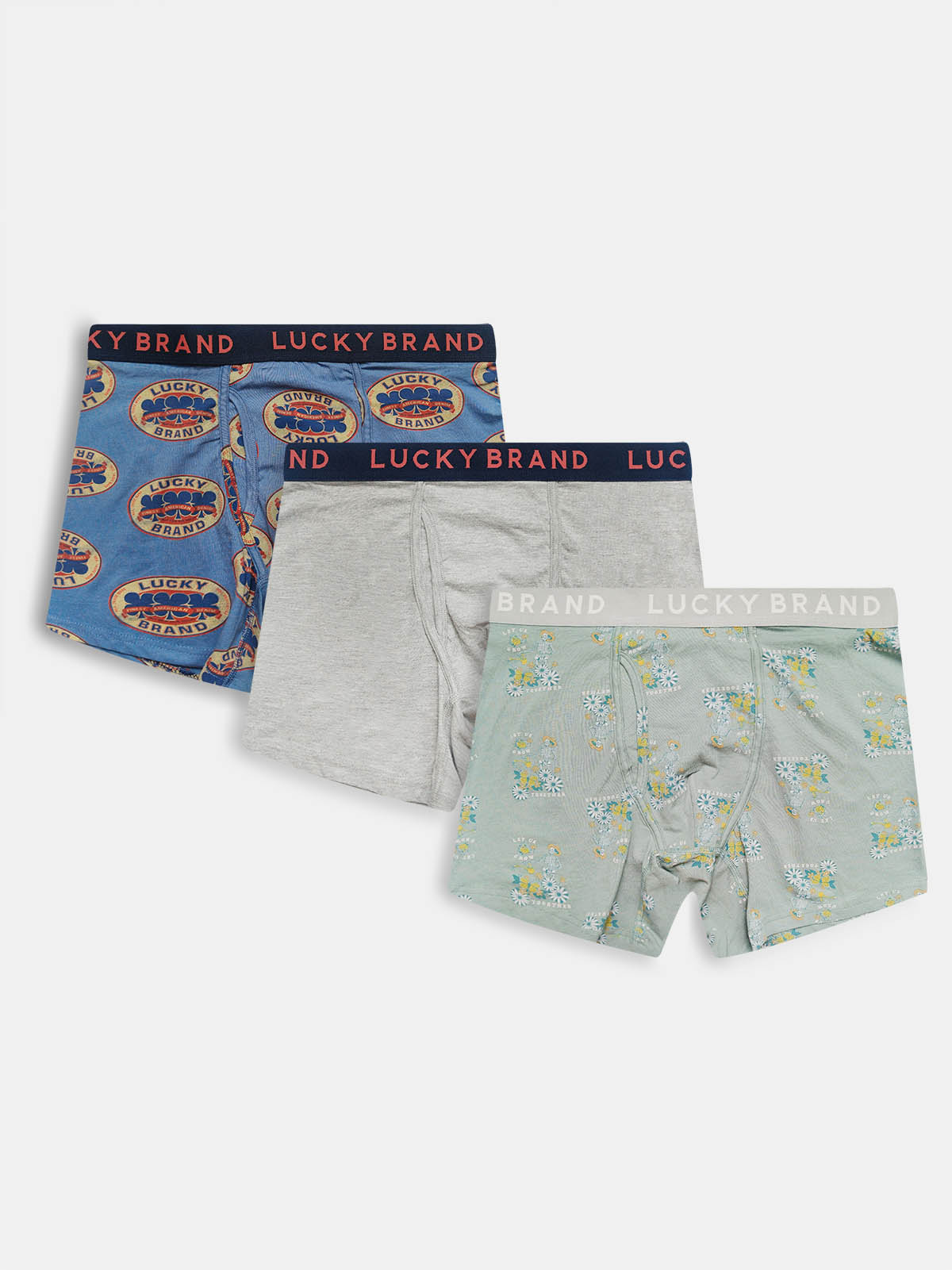 Men's 3 Pc Pack Stretch Boxers Mixed