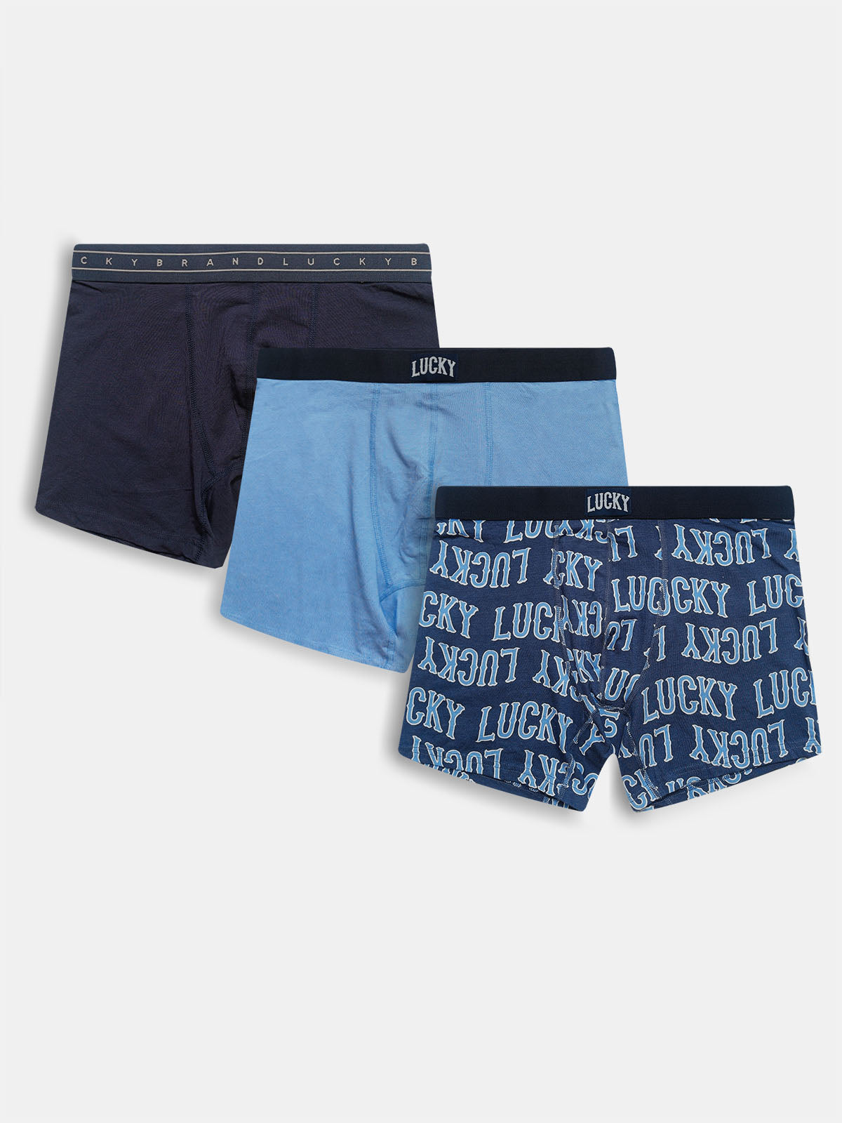Men's 3 Pc Pack Stretch Boxers Mixed