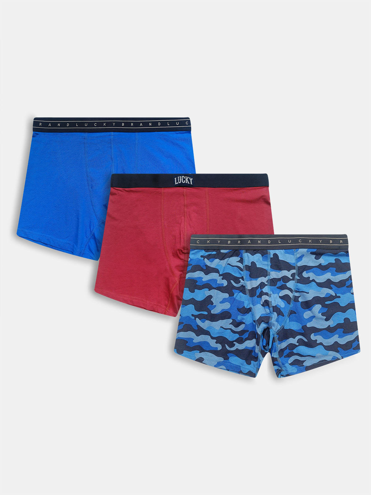 Men's 3 Pc Pack Stretch Boxers Mixed