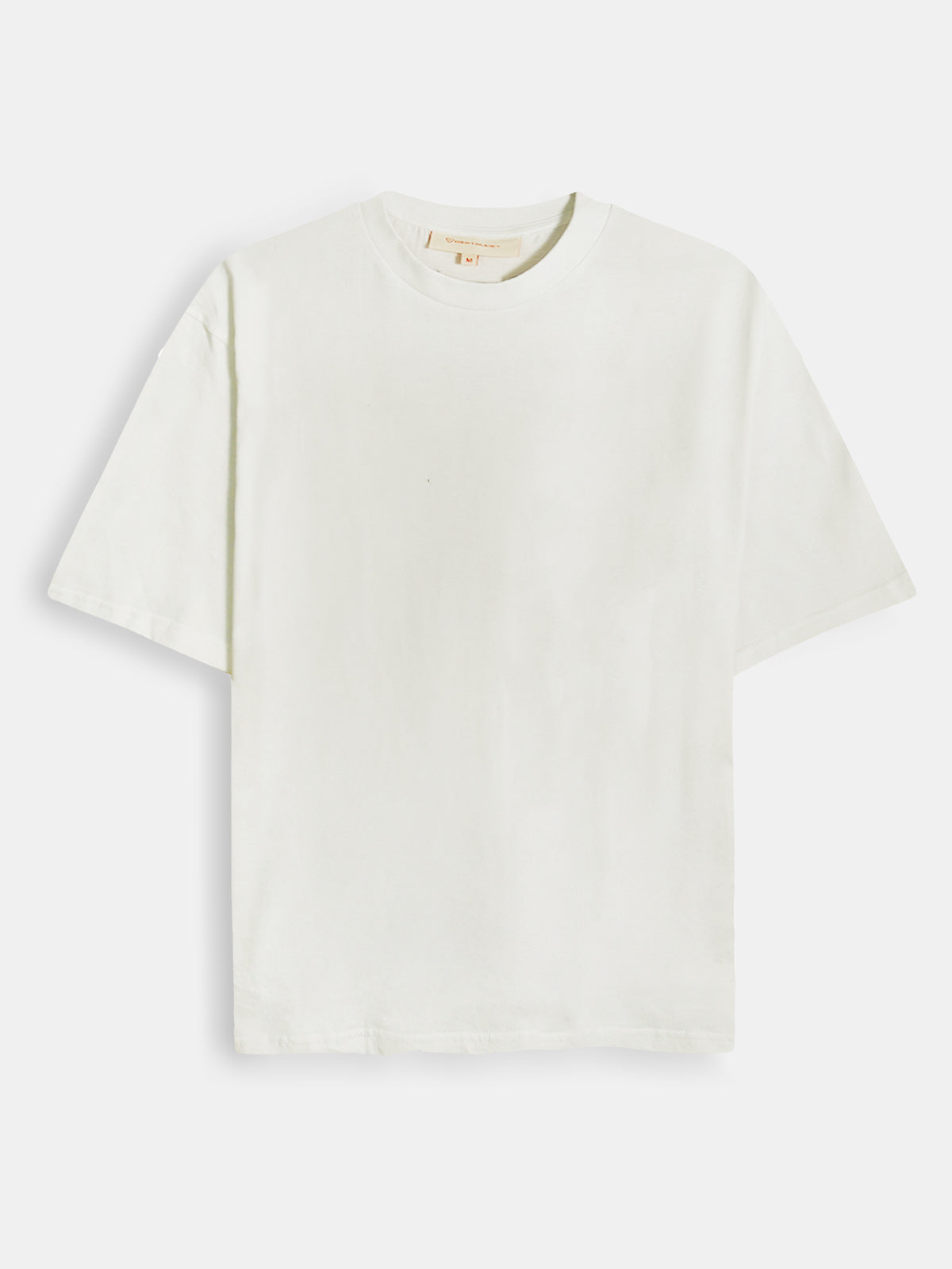 Mens Printed Oversize Fit Off-White T-Shirt