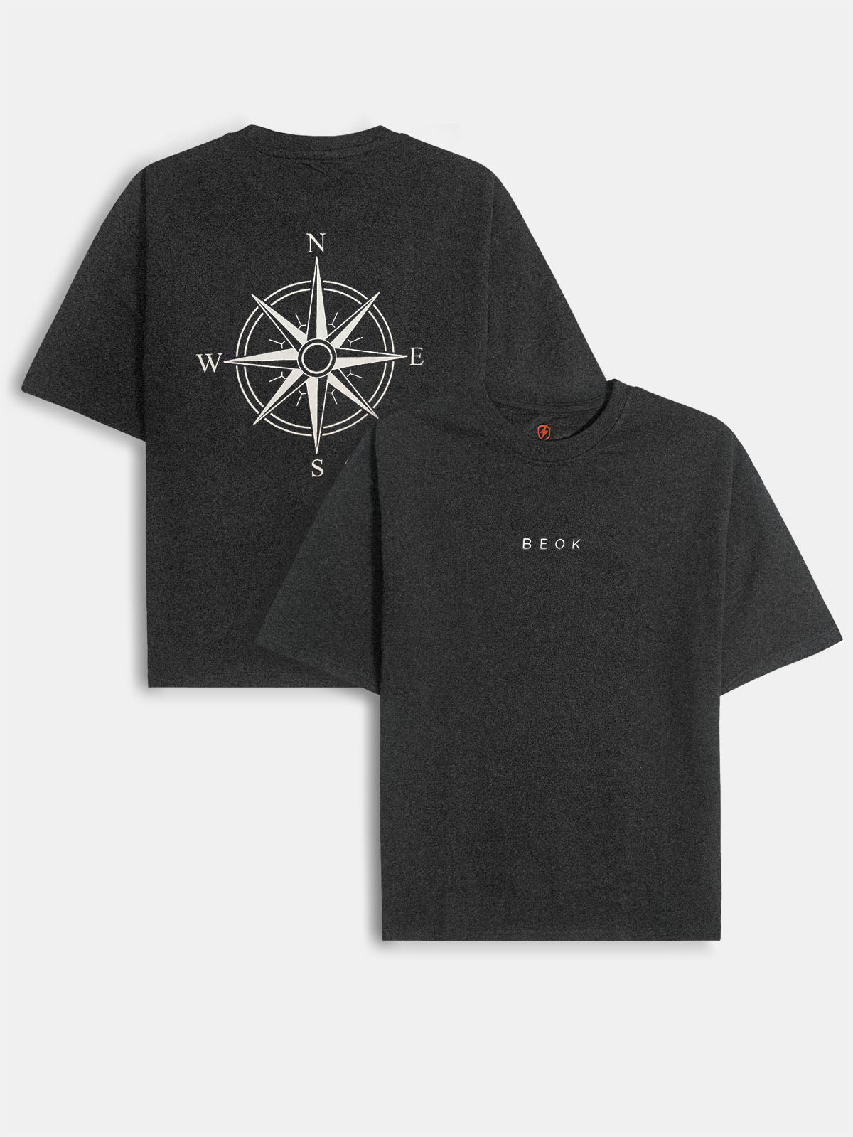 Mens Oversize Fit Charcoal T-Shirt