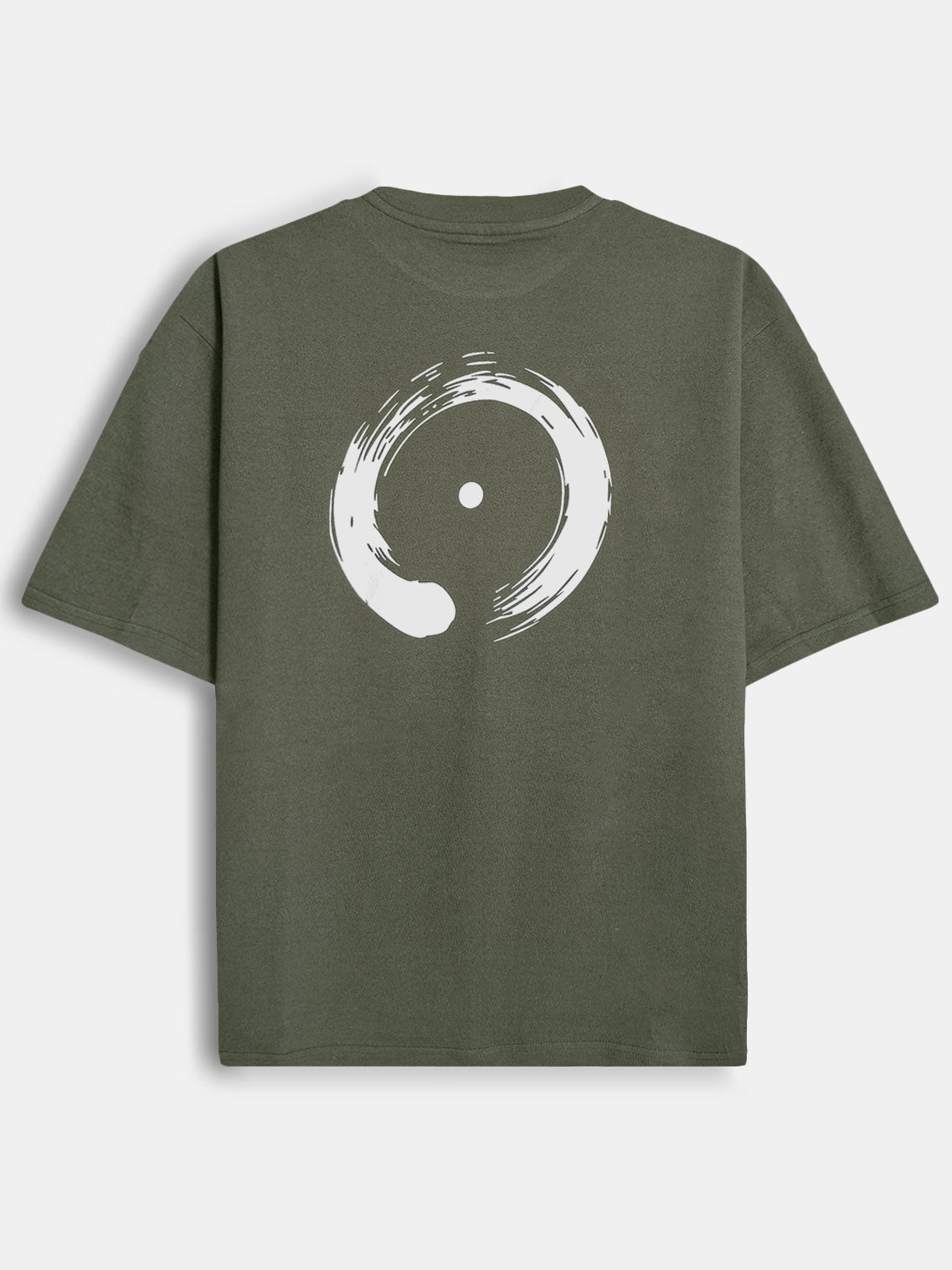 Mens Oversize Fit Olive T-Shirt