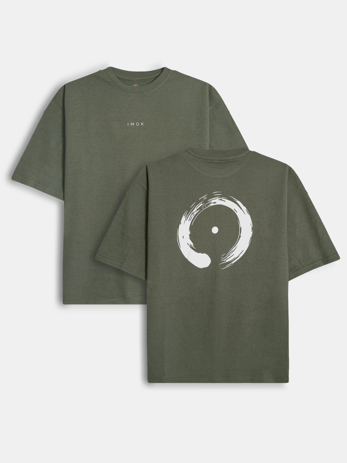 Mens Oversize Fit Olive T-Shirt