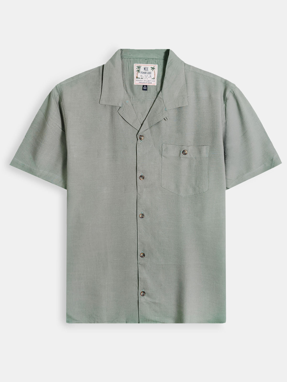 Mens Beach Outfit Green Shirt