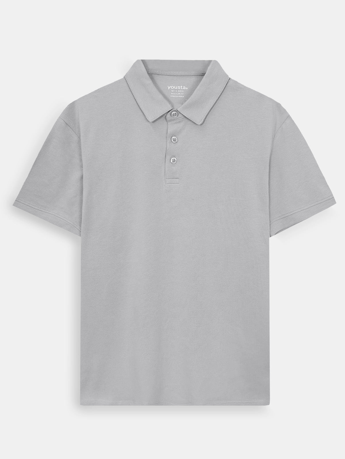 Mens Stretch Grey Polos