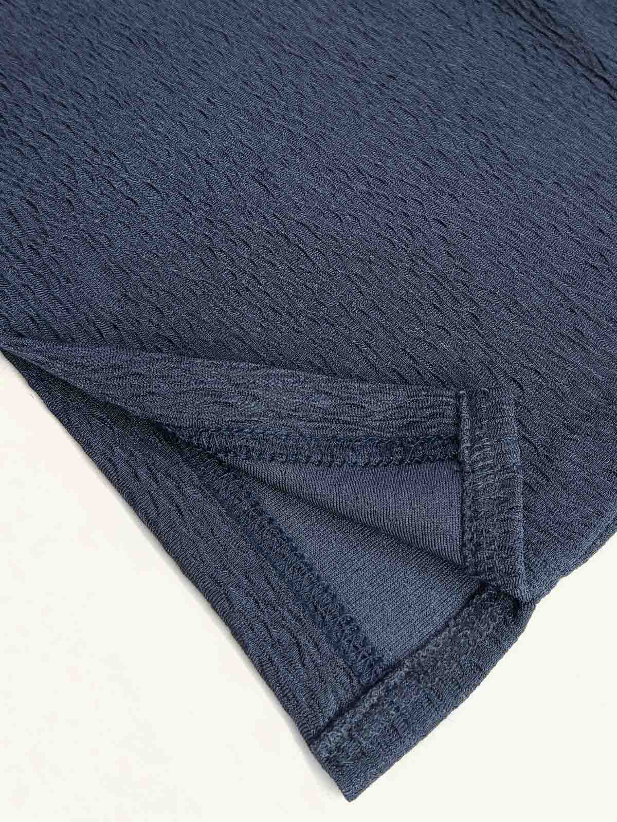 Mens Textured Zipper Polo