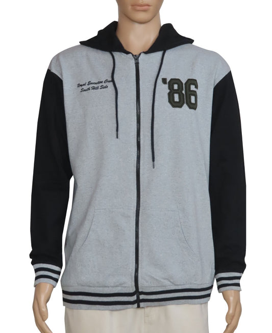 Mens Hooded Full Zipper Sweatshirt