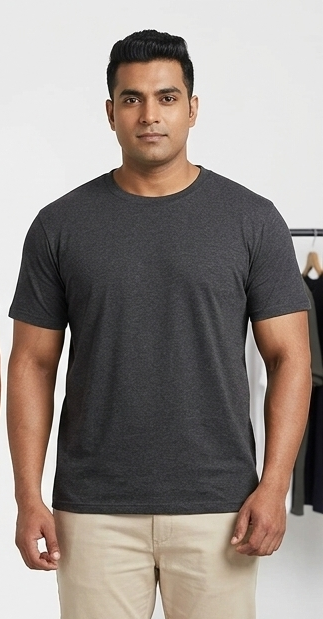 Mens Plus Sizes Crew Neck T shirt