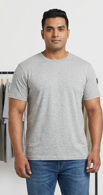 Mens Plus Sizes Crew Neck T shirt