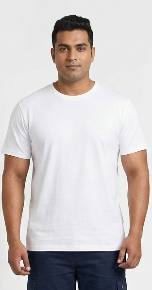 Mens Plus Sizes Crew Neck T shirt
