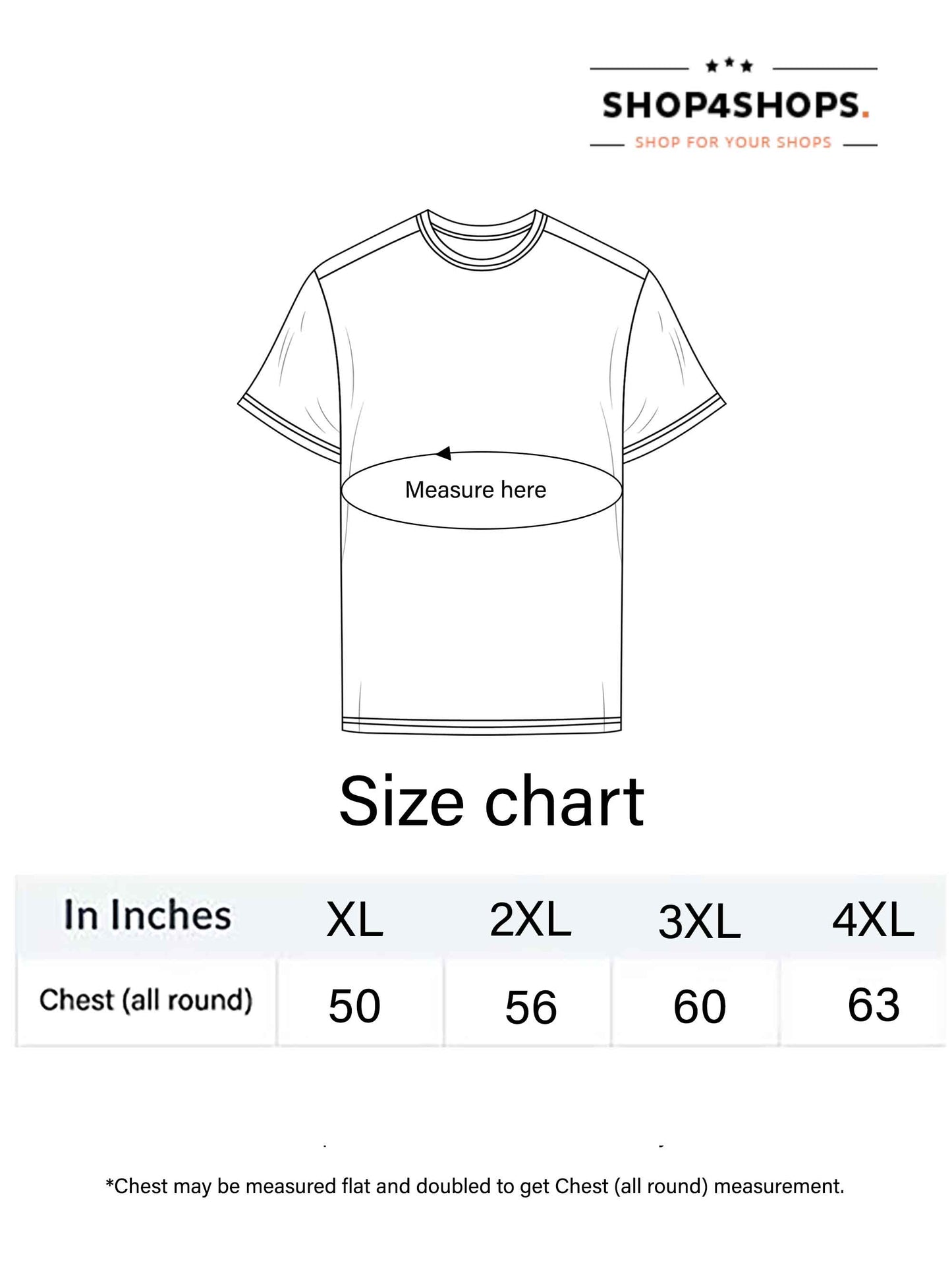 Mens Plus Sizes Crew Neck T shirt
