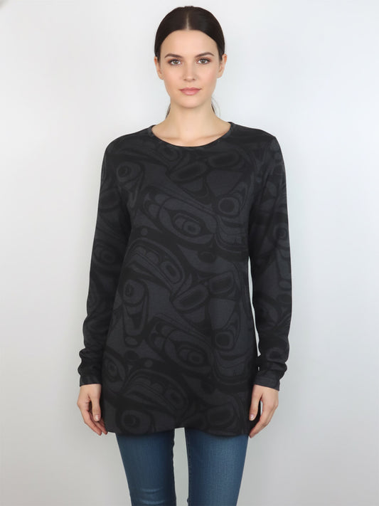 Ladies Printed Long Sleeve Top