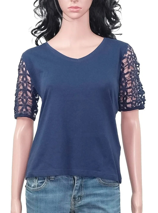 Ladies V Neck Crochet Top