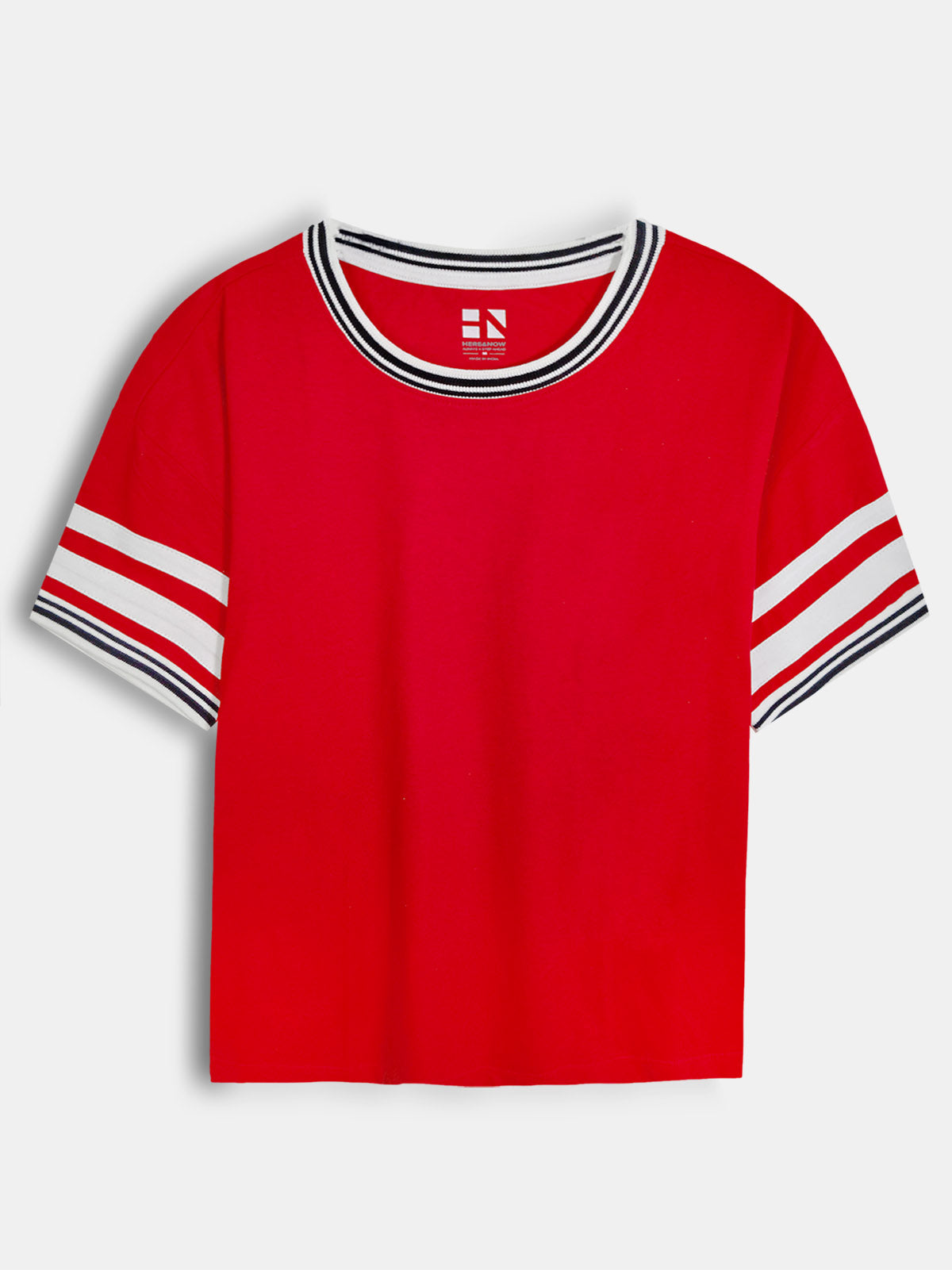Ladies Cropped Ringer T-Shirt