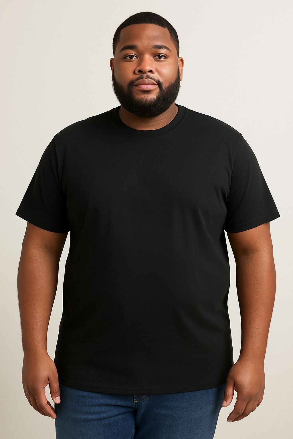 Mens Plus Sizes Crew Neck T shirt