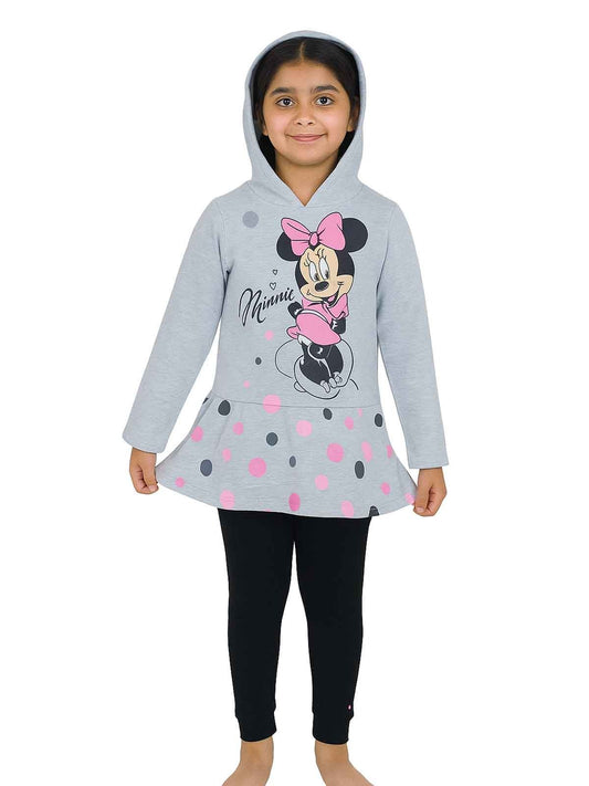 Girls 2 Pc Set Fleece Tunic And Legging