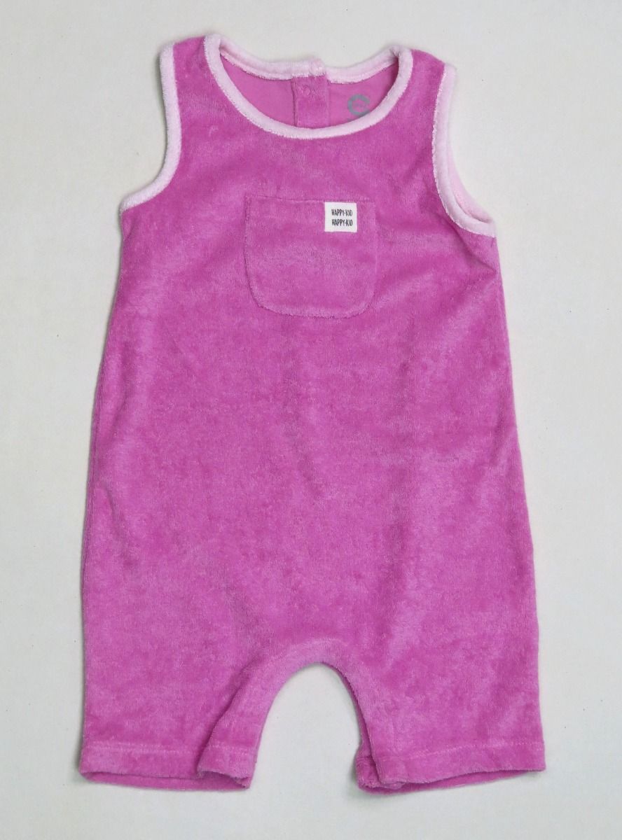 Mini Baby Sleeveless Terry Playsuit Pink