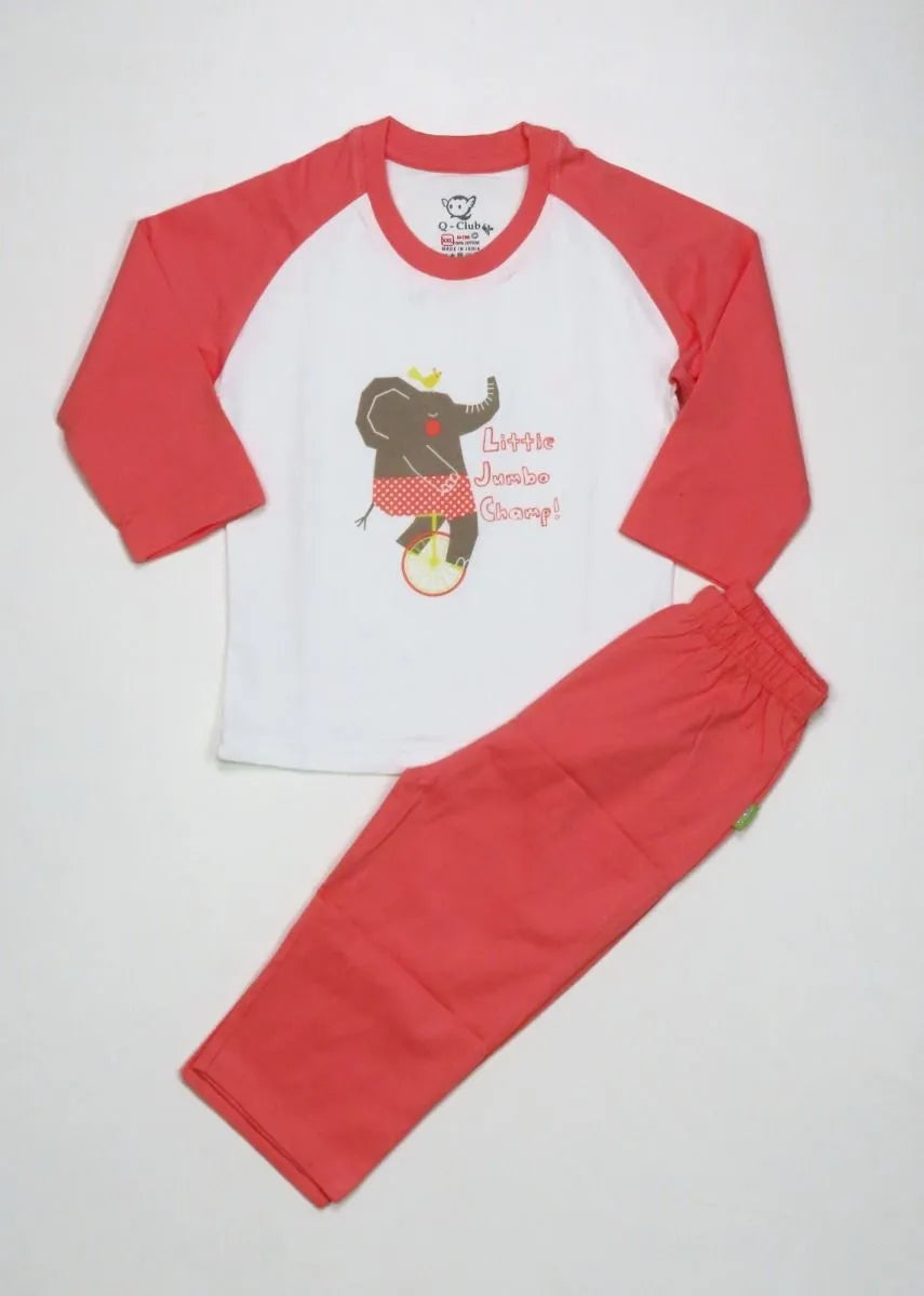 Q-Club Baby Boys Printed Pyjama Set