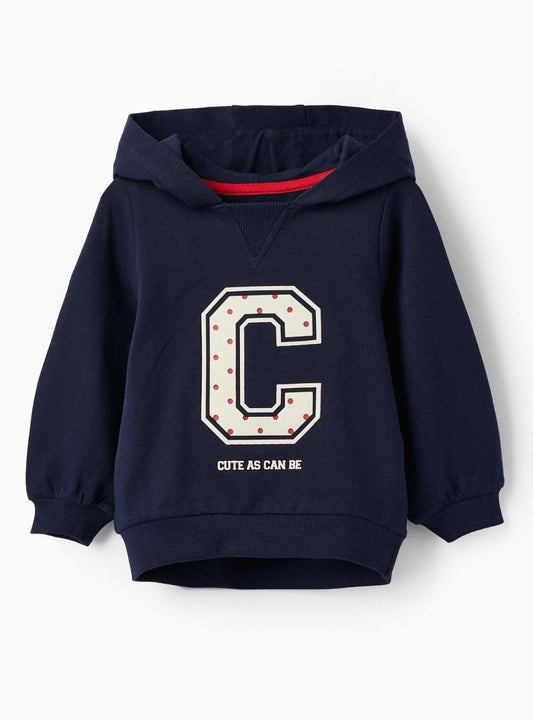 Girls Hooded Pullover Sweatshirt