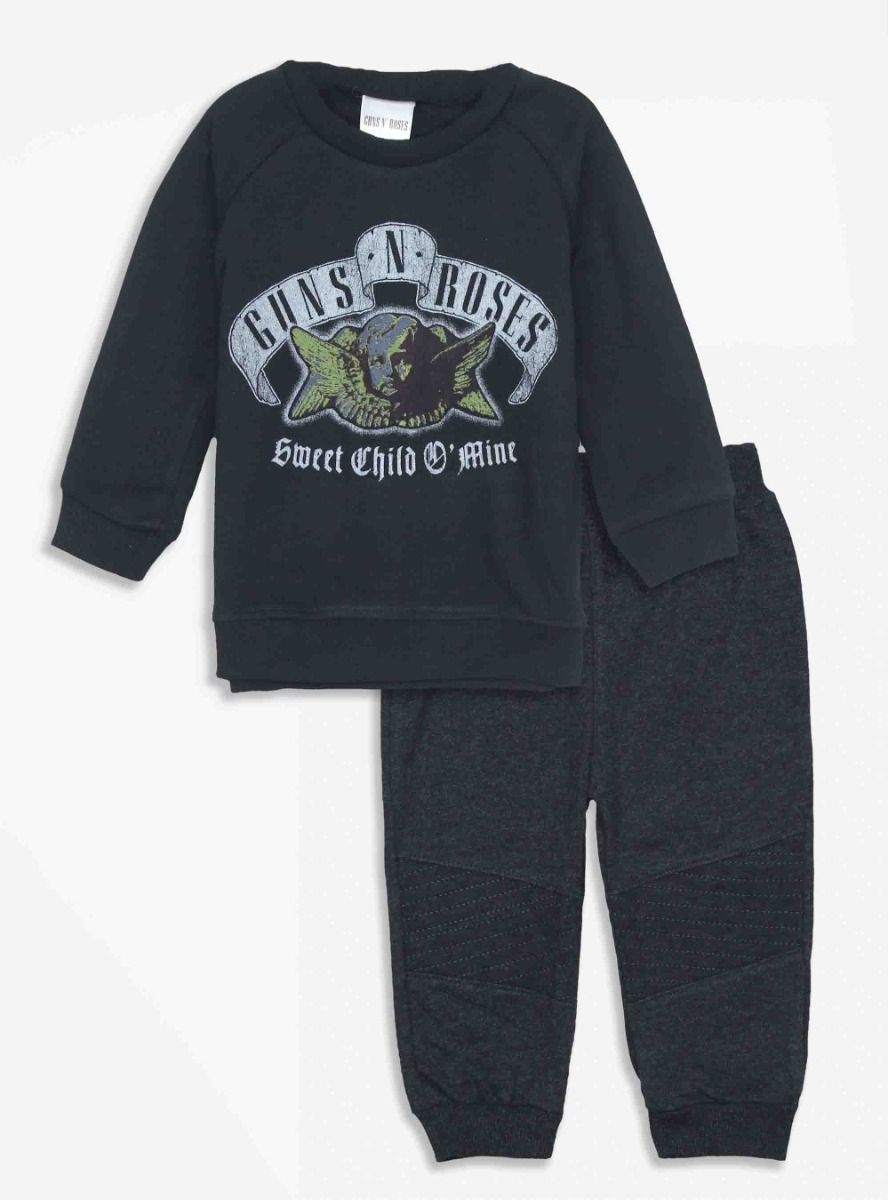 GUNS n ROSES Baby Boys Fleece 2 Pc Outerwear Set