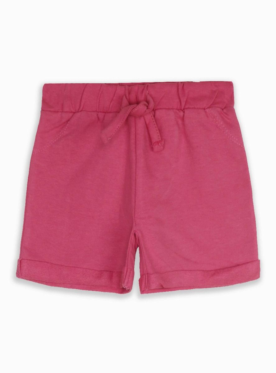 Baby Girls Knit Pink Shorts