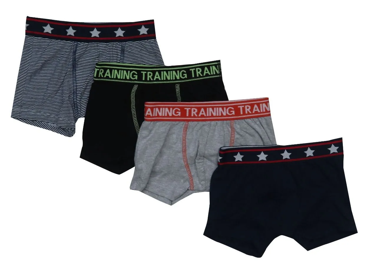 Boys 5 Pack Boxer Shorts Assorted Colours