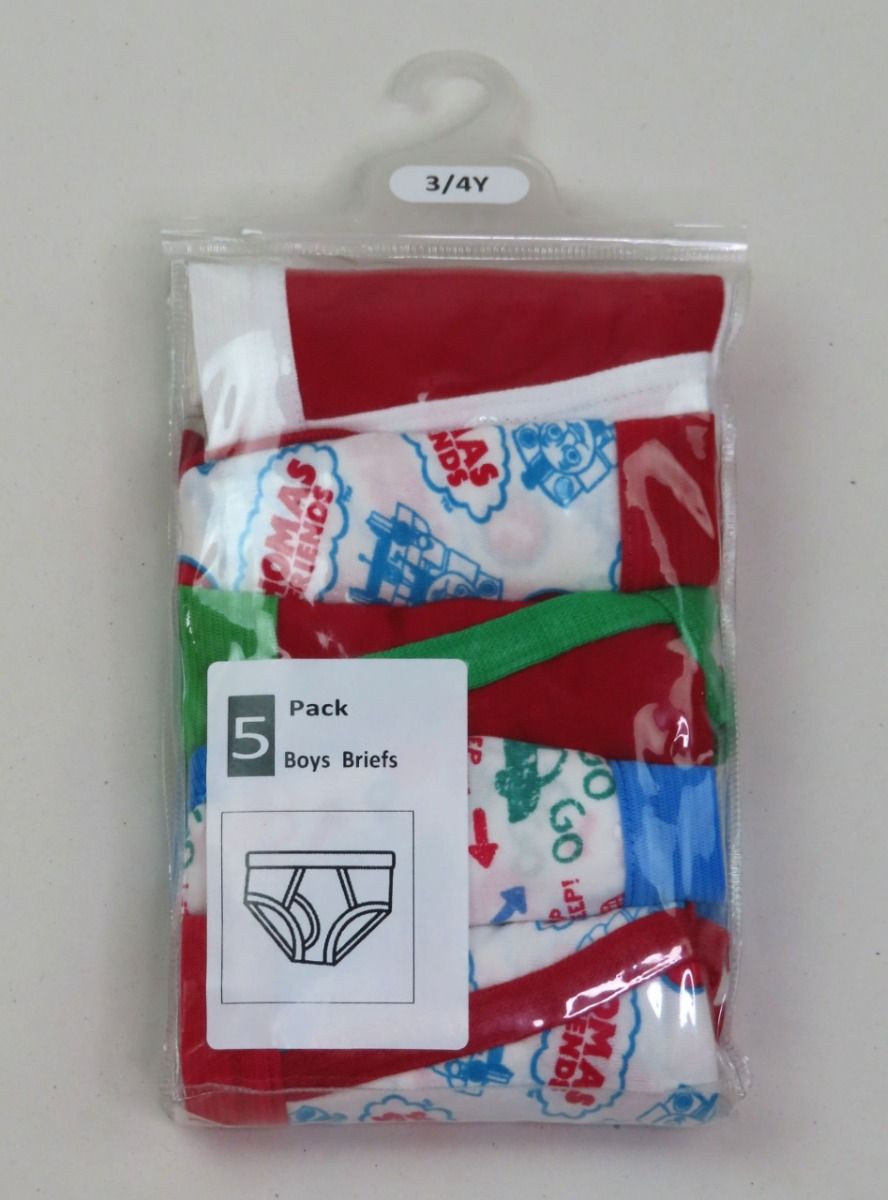 Character Printed Boys 5Pack Briefs