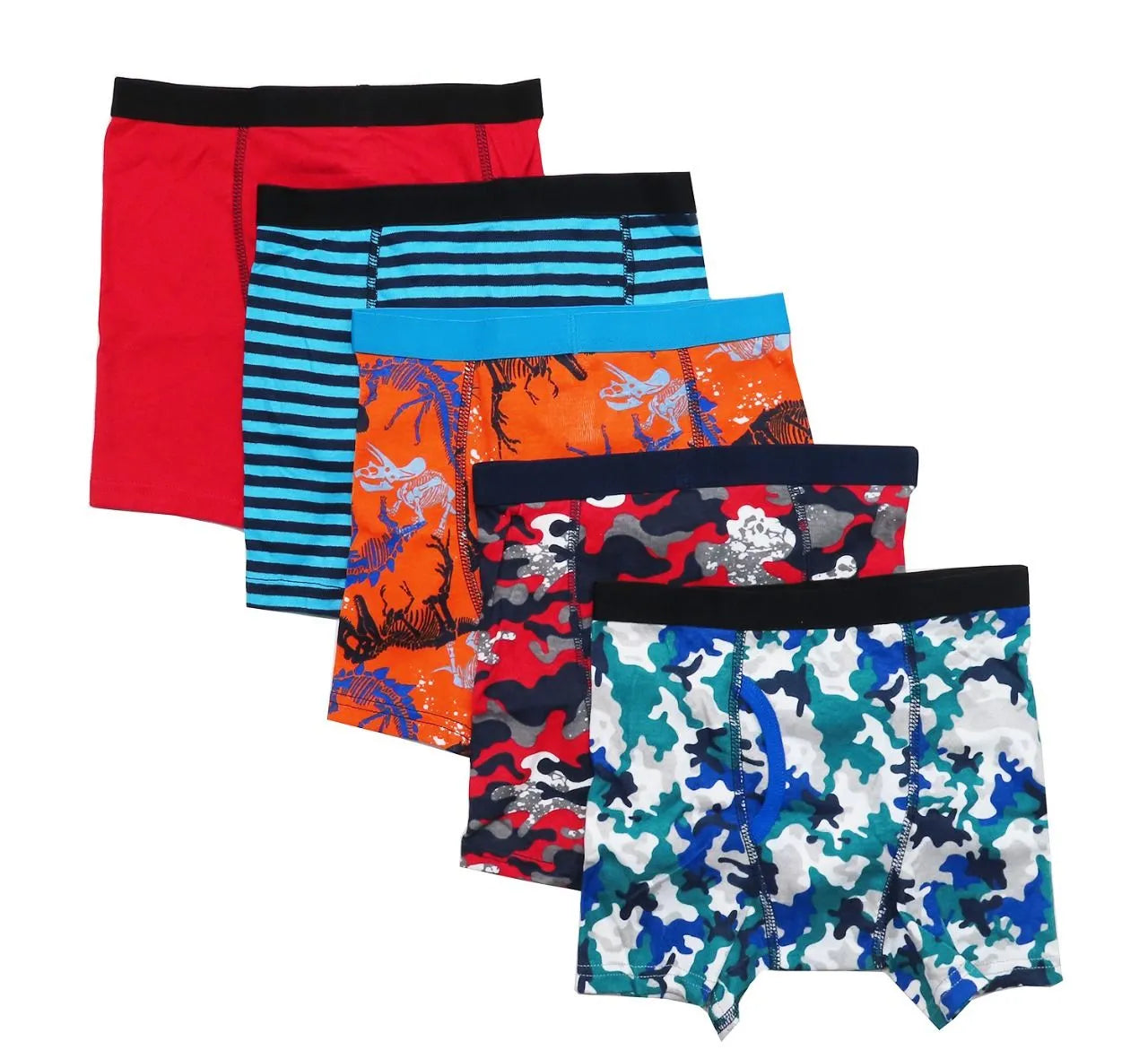 Boys 3 Pack Boxer Shorts Assorted Colours