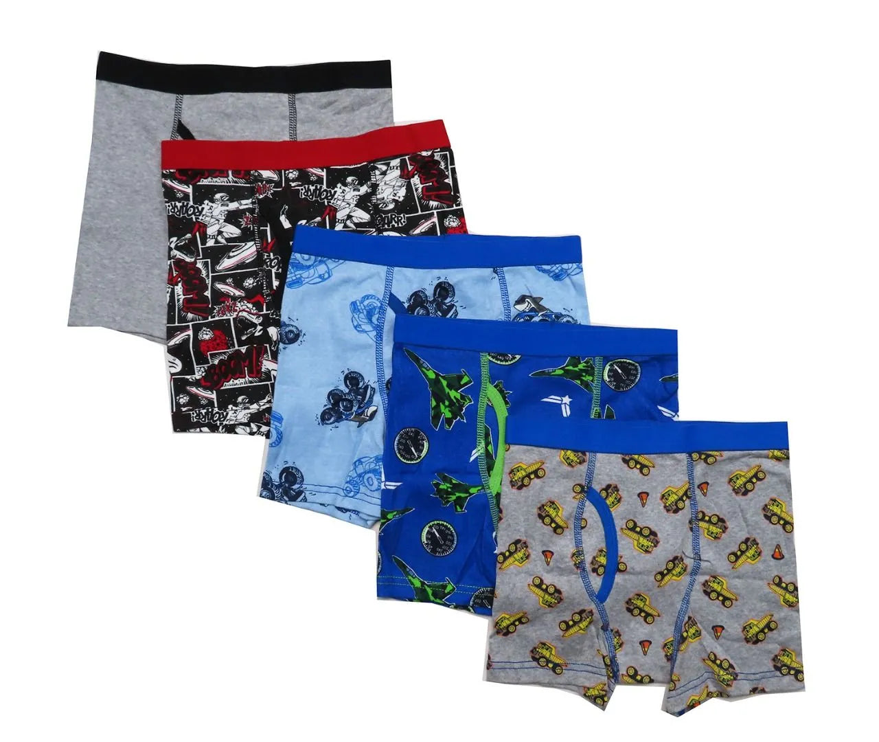 Boys 3 Pack Boxer Shorts Assorted Colours