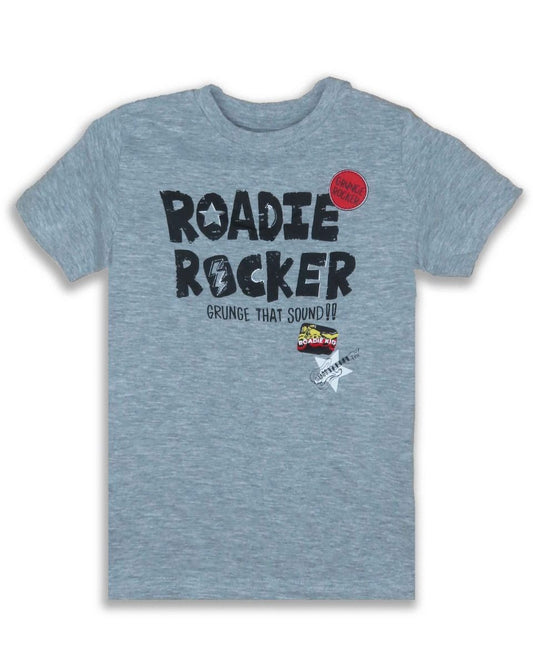 Boys Printed T Shirt Grey Melange