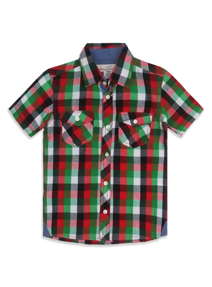 Boys Checked Woven Shirts