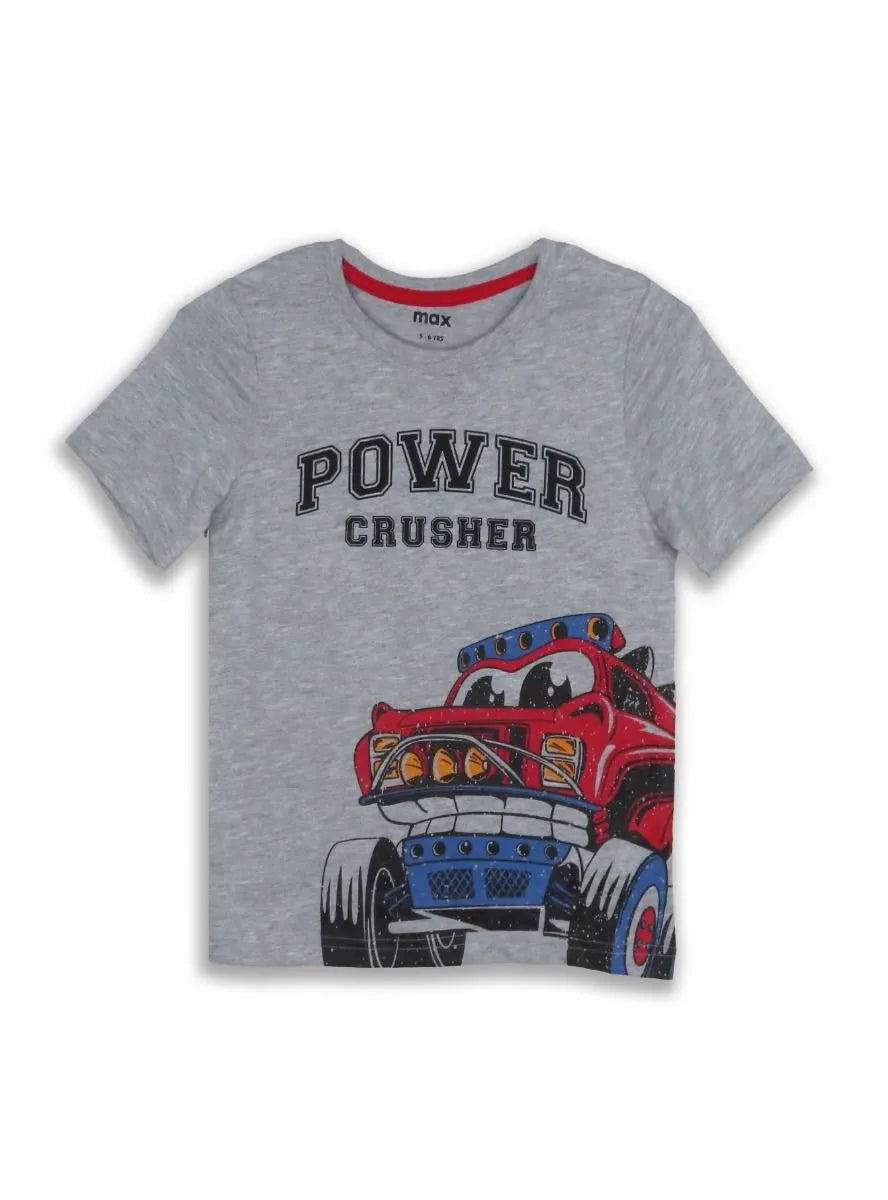 Boys Monster Printed T Shirt