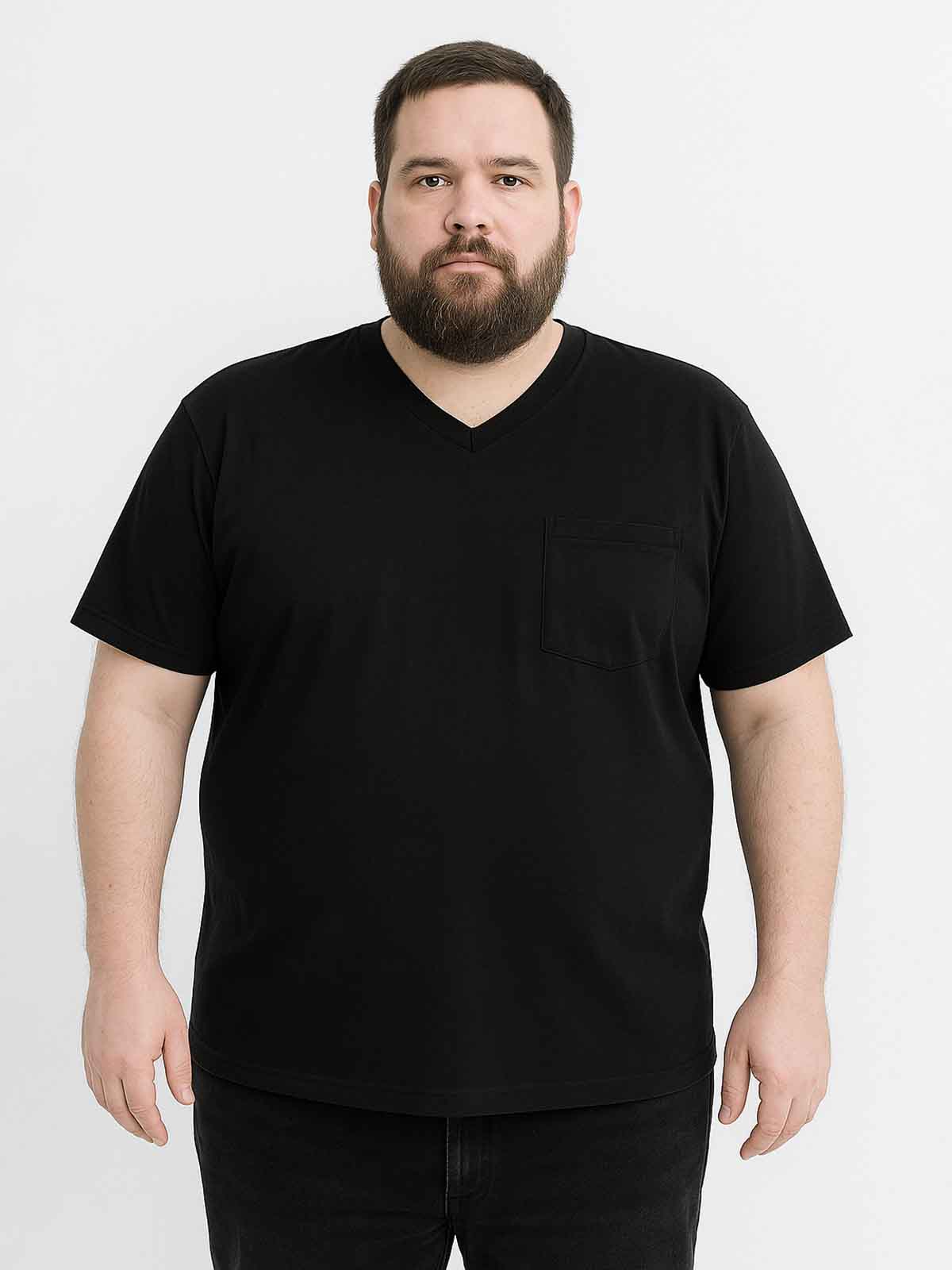Mens Plus Sizes V Neck T shirts