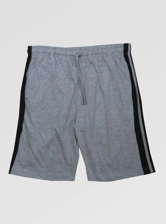 Mens Knit Shorts Grey Melange