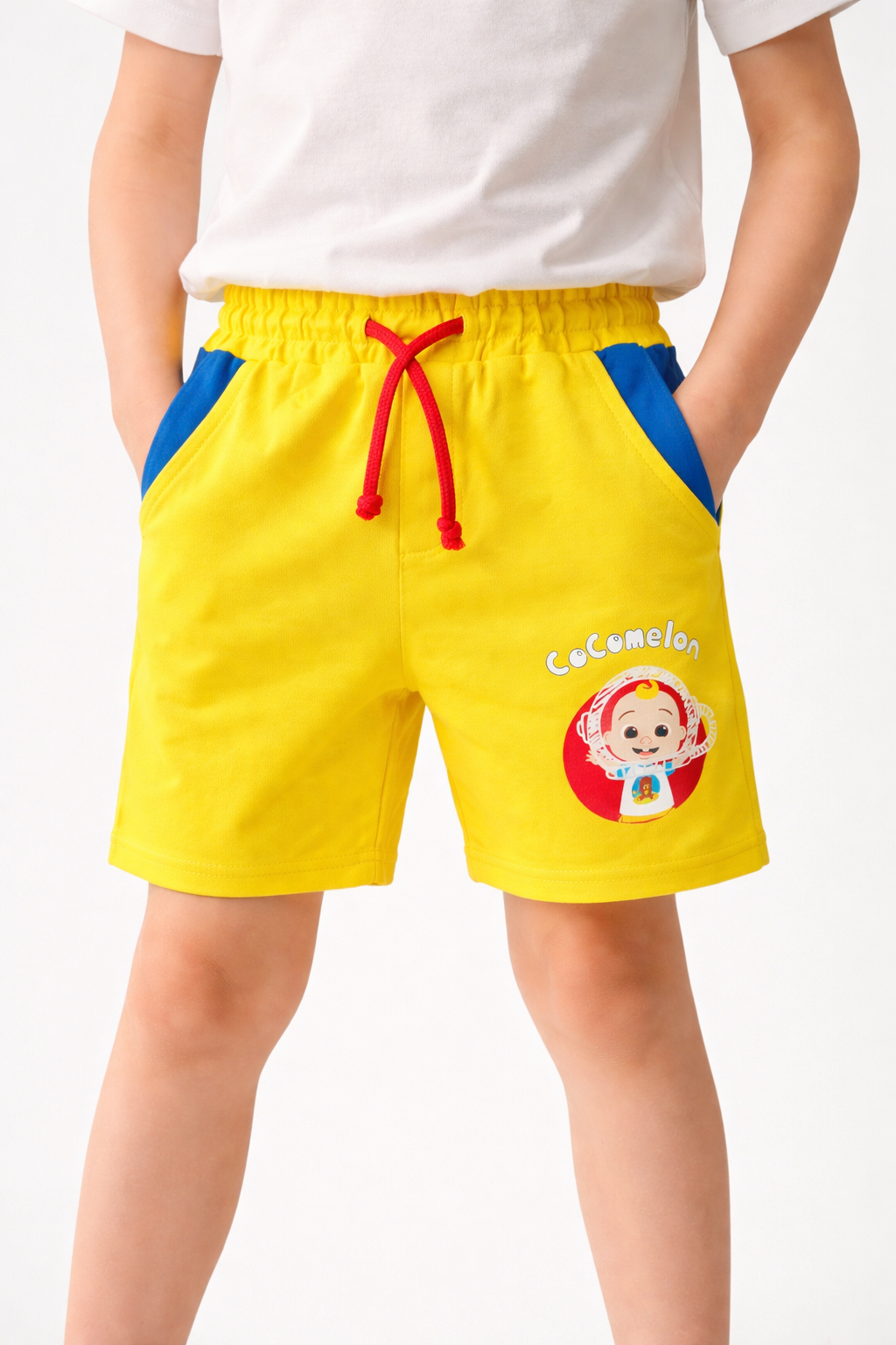 Boys French Terry Yellow Shorts