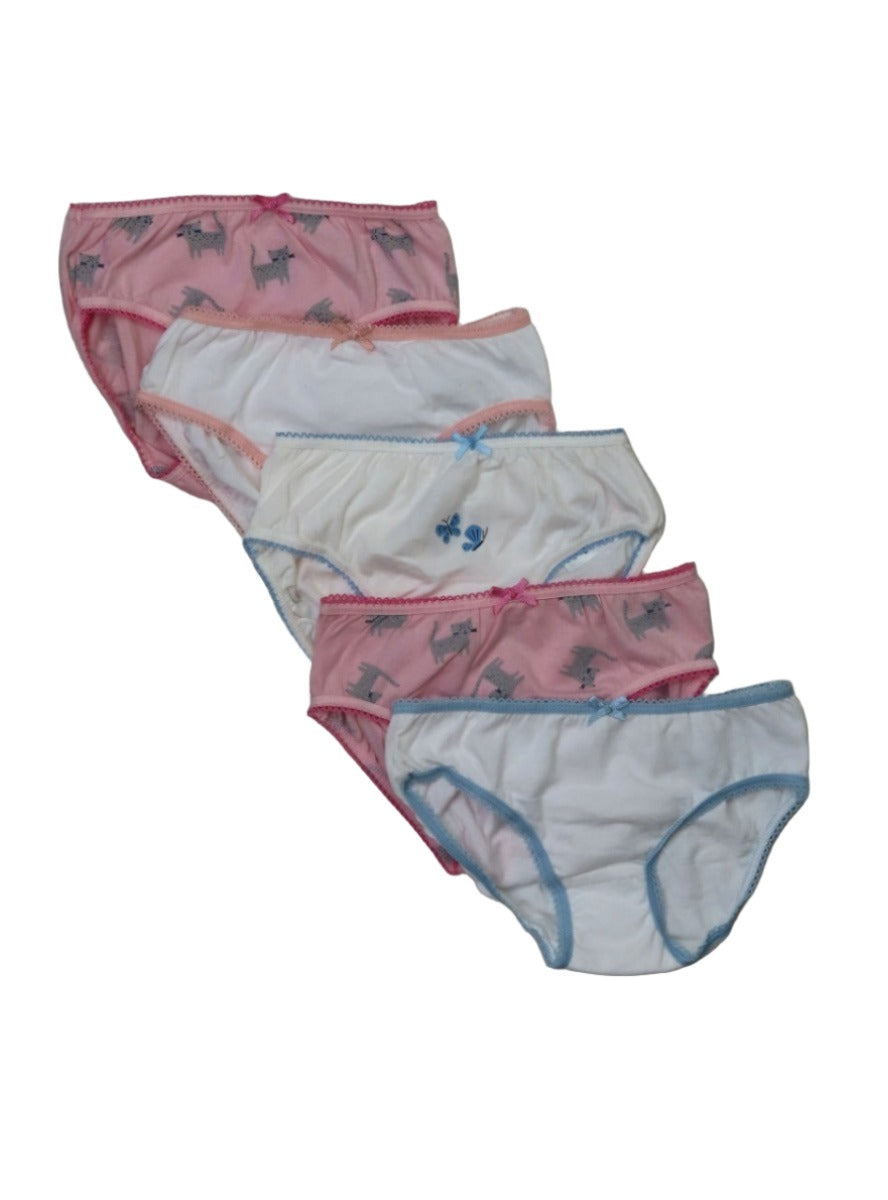 Girls 5 Pack Briefs