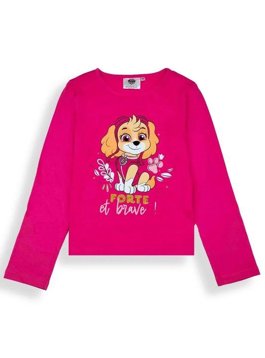 Girls Long Sleeve Printed T Shirt