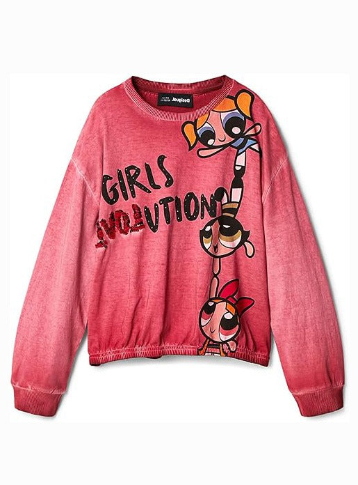 Powerpuff Girls Dyed Long Sleeve T Shirt