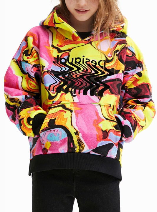 Girls Hooded Pullover Fleece Sweatshirt