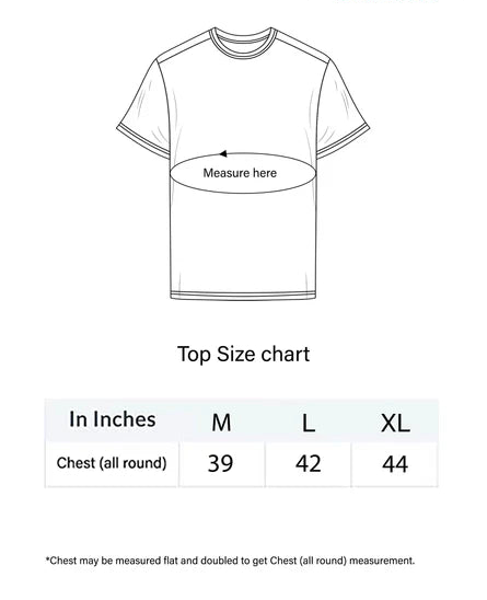 Mens Printed N Embossed T-Shirt