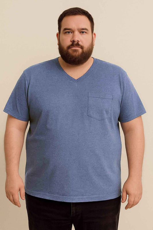 Mens Plus Sizes V Neck T shirts