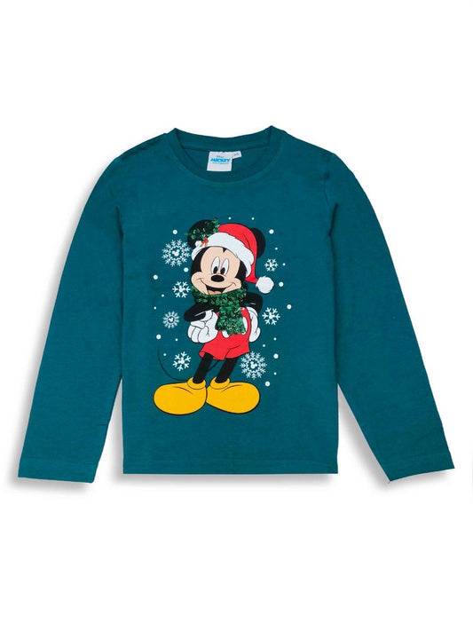 Girls Long Sleeve Christmas Sequined T Shirt