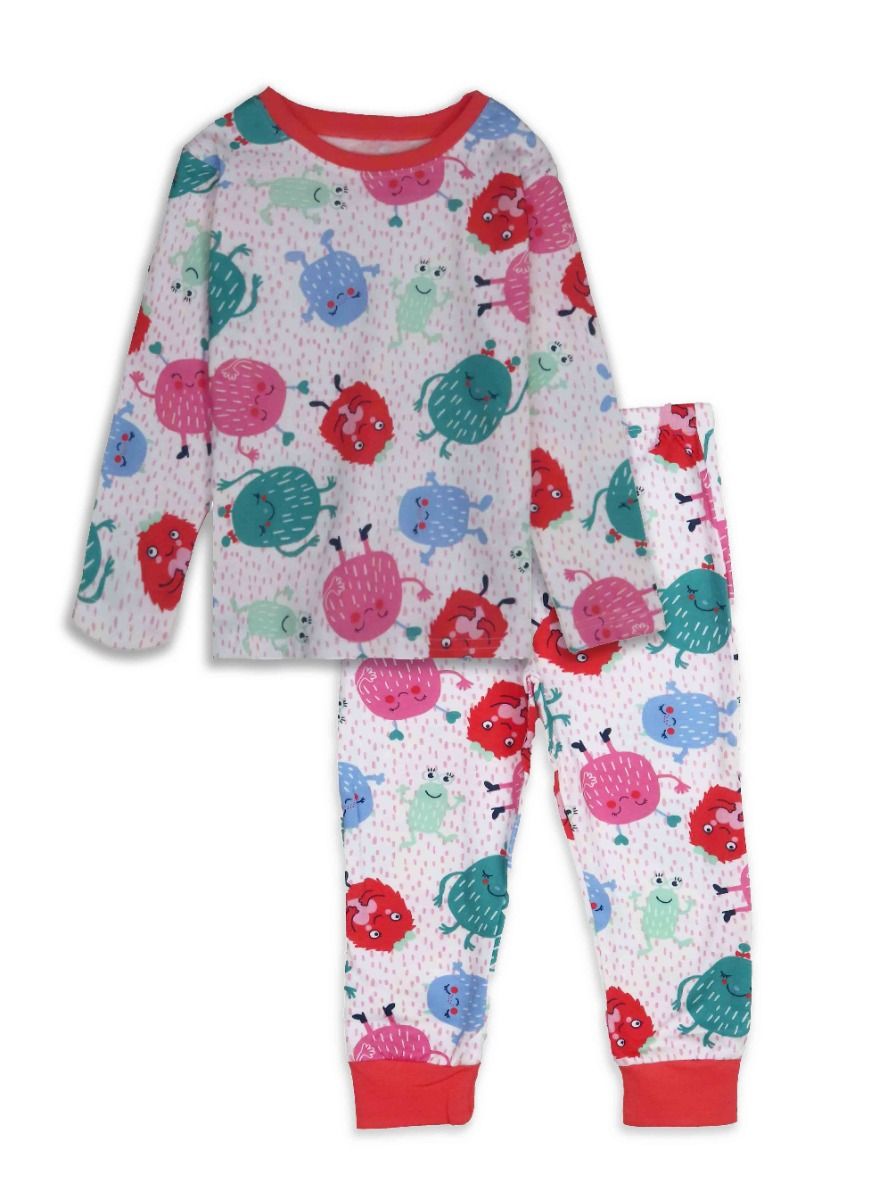 Girls Printed Pyjama Set